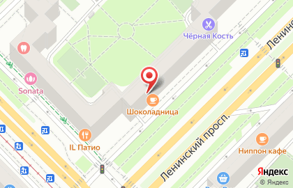 Автошкола Континенталь на Ленинском проспекте на карте
