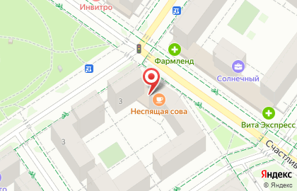 Медицинский центр Мира на Счастливой улице на карте