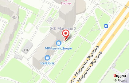 Фирменный салон дверей Профиль Дорс на проспекте Маршала Жукова на карте