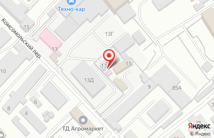 Производственная компания Стройбетон в Комсомольском переулке на карте