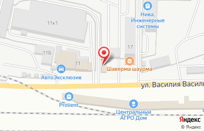 Шиномонтажная мастерская на улице Василия Васильева на карте