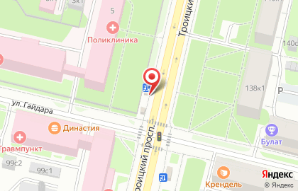Магазин овощей и фруктов на улице Гайдара на карте