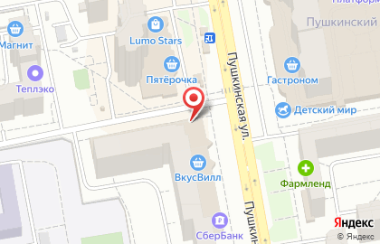 Магазин Оптима на Пушкинской улице на карте