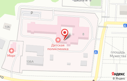 Сарапульская городская детская больница на Лесной на карте