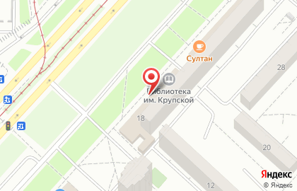Библиотека им. Н.К. Крупской на Автозаводской улице на карте
