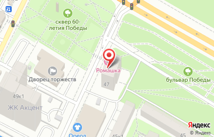Парикмахерская Ромашка на Московском шоссе на карте