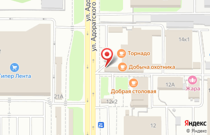 Ломбард Финансист на улице Адоратского на карте
