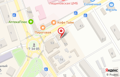 Политическая партия Новые люди на улице Фокина на карте