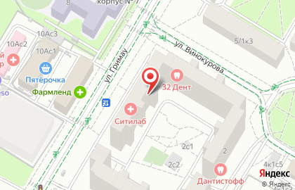 Страховая компания Ингосстрах в Москве на карте