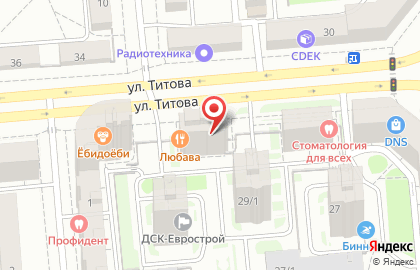 КБ Акцепт на улице Титова на карте