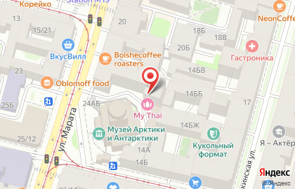 Салон тайского массажа MY THAI в Центральном районе на Марата 22 на карте