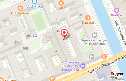 Гостиница Отель на Римского-Корсакова на карте