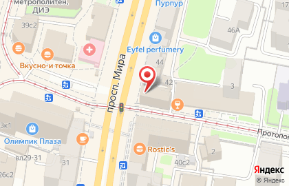 Московская школа программистов на Проспекте Мира на карте