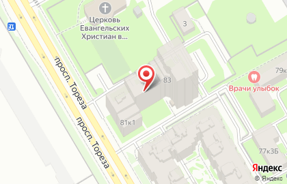 Улей на проспекте Тореза на карте