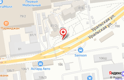 Салон плитки и сантехники Kerasol на Уральской улице на карте