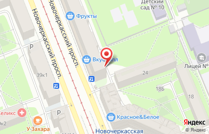 Автошкола Фара на Новочеркасском проспекте на карте