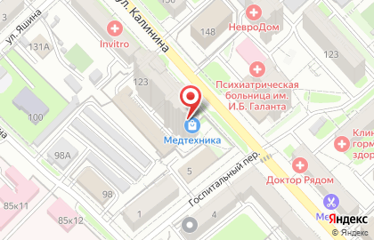 Торговый дом Медтехника в Кировском районе на карте