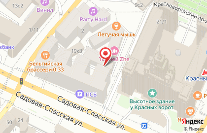 Служба доставки еды Wasabi на Садовой-Спасской улице на карте