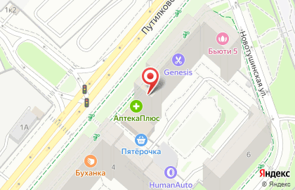 Салон красоты Империя на Новотушинской улице на карте