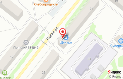 Магазин Щукарь на Новой улице на карте