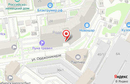 Техсервис на улице Орджоникидзе на карте