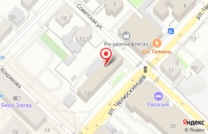 Туристическое агентство География на улице Челюскинцев на карте