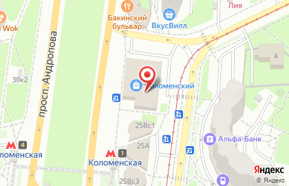 Мой магазин на Коломенской на карте