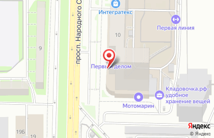 Салон напольных покрытий Parquetplus на проспекте Народного Ополчения на карте