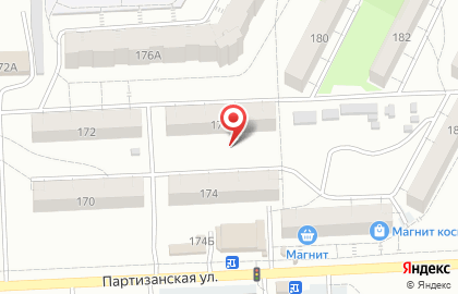 Белый кролик на Партизанской улице на карте