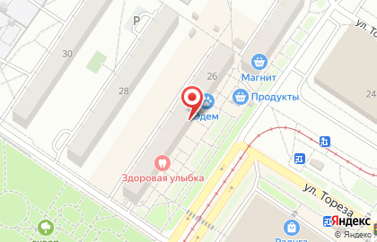 Торгово-производственная компания Фабрика окон на проспекте Тореза на карте