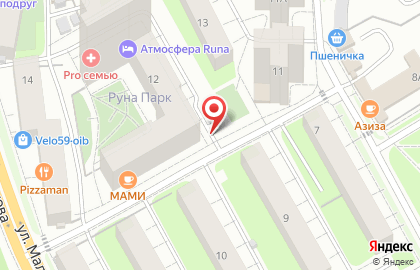 Автостоянка в Перми на карте