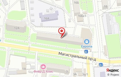 ОАО Банкомат, Балтийский Банк в Магистральном проезде на карте