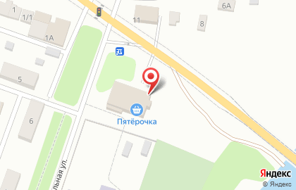Супермаркет Пятёрочка в Железнодорожном районе на карте