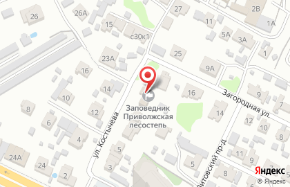 Приволжская лесостепь, государственный природный заповедник на карте