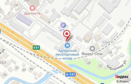 Торговая компания Адлерский лесоторговый склад на карте