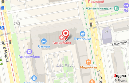 Салон Народная оптика на улице Циолковского на карте