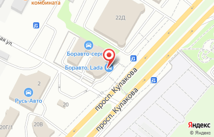 Автосалон Русь-Авто Ставрополь на проспекте Кулакова на карте