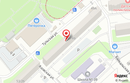 Магазин по продаже мясной продукции в Заводском районе на карте