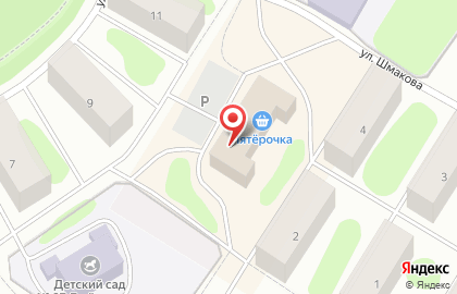 Универсам Пятёрочка в Заполярном на карте