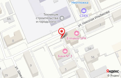 Автостоянка в Чебоксарах на карте