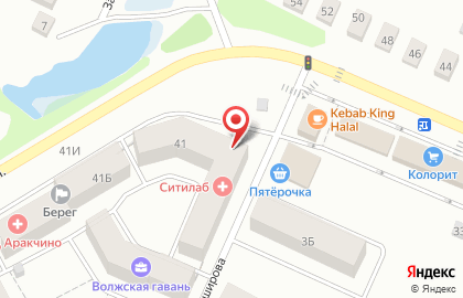 Магазин Глобус Маркет в Кировском районе на карте