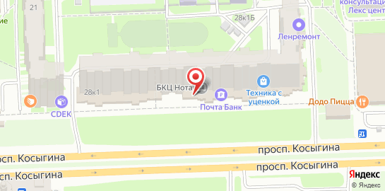 Ремонтная мастерская Ленремонт на проспекте Наставников на карте