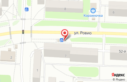 Киоск по продаже фруктов и овощей в Петрозаводске на карте