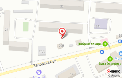Анастасия на Заводской улице на карте