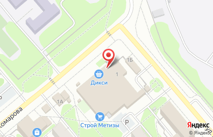 Интернет-магазин подарков и посуды Коралл на улице Комарова на карте