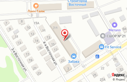 Автосервис FIT SERVICE на Барнаульской улице в Омске на карте