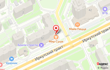Автомат чистой воды Родничок на Иркутском тракте на карте