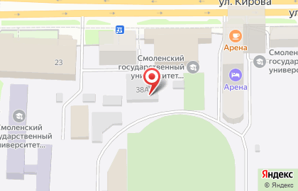 Общежитие в Смоленске на карте