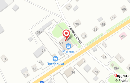 Супермаркет Магнит в Уфе на карте