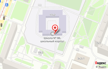 Школа №86 им М.Е. Катукова с дошкольным отделением на улице Кулакова на карте